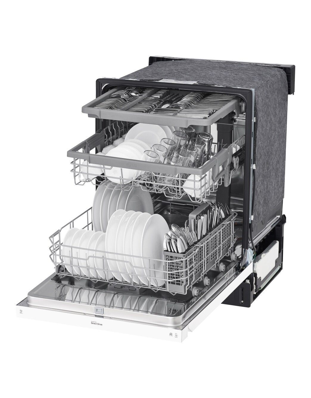 LG Front Control Dishwasher with QuadWash™ and 3rd Rack (LDFN4542W