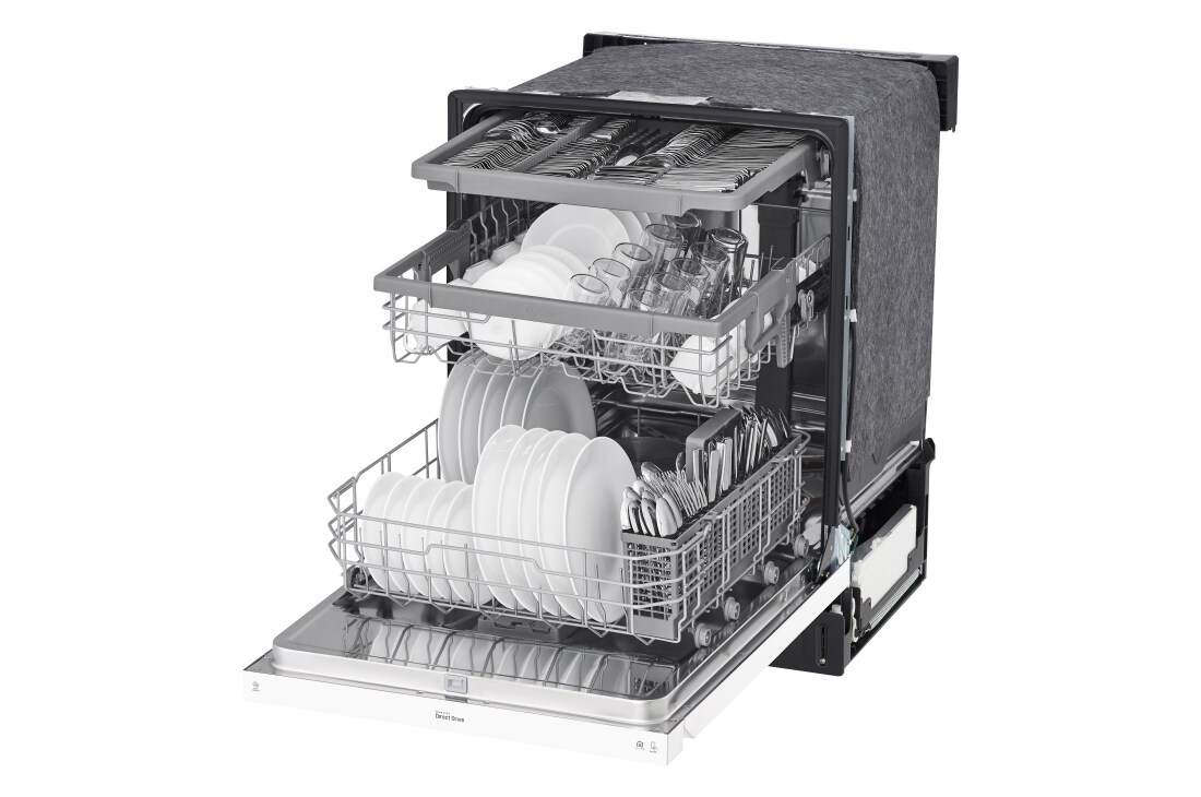 LG Front Control Dishwasher with QuadWash™ and 3rd Rack (LDFN4542W) LG USA