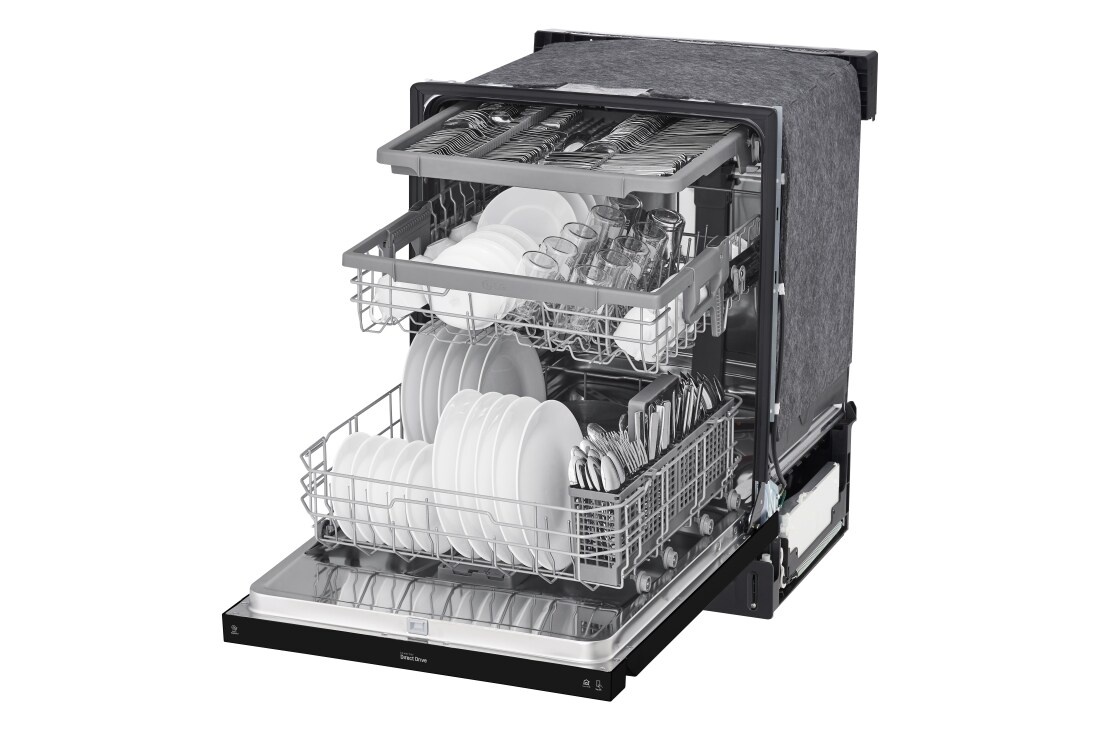LG Front Control Dishwasher with QuadWash™ and 3rd Rack (LDFN4542B