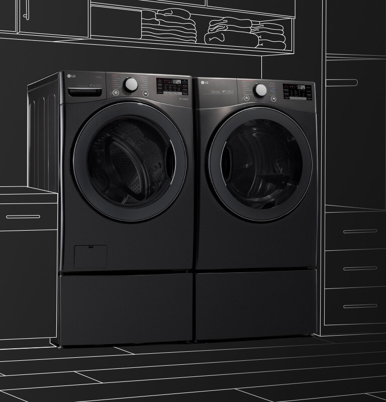 LG DLEX4200W 7.4 cu. ft. Ultra Large Capacity Smart wifi Enabled Front Load Dryer with