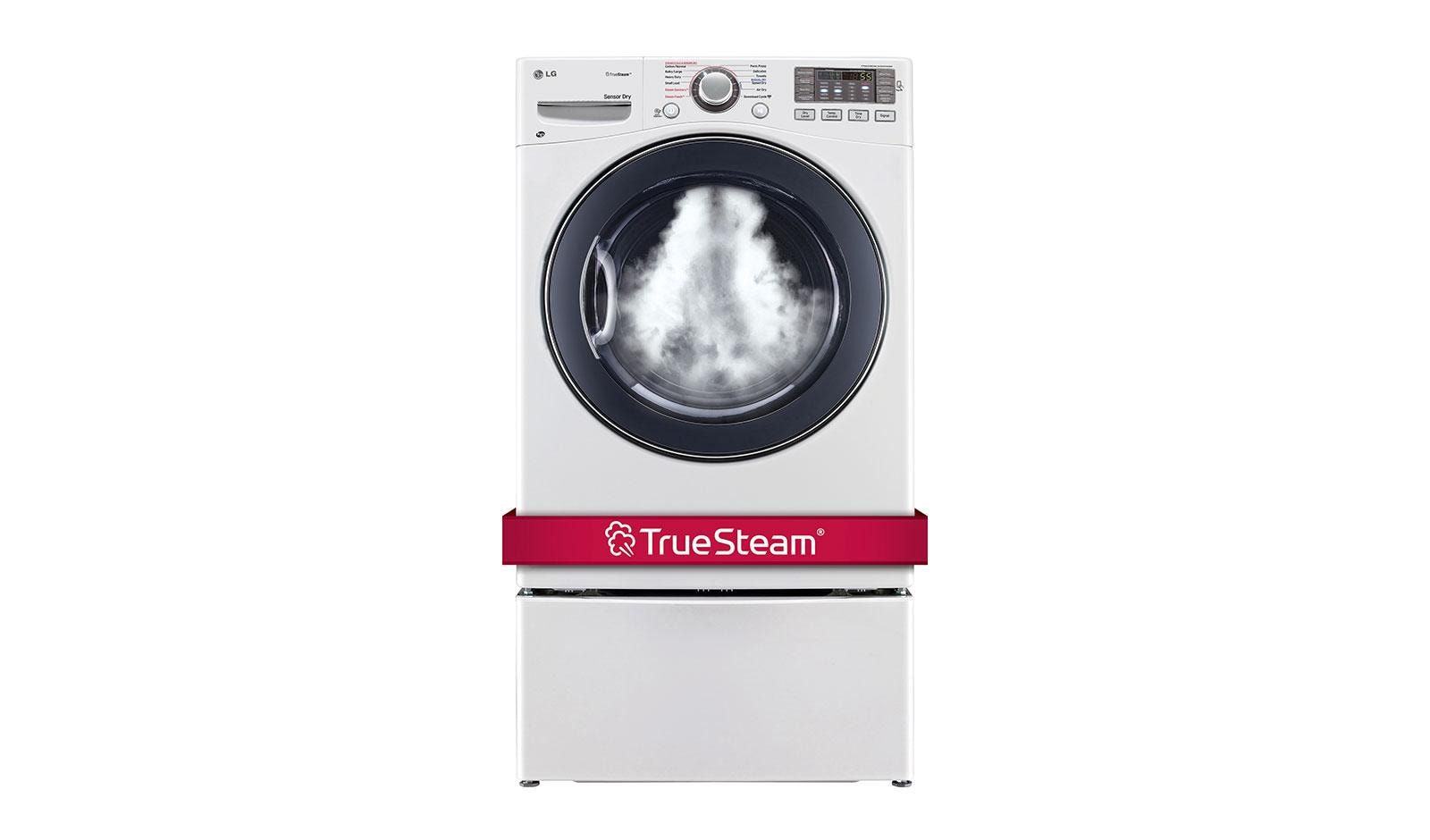 Lg Dlex3570w Ultra Large Capacity Steam Dryer With Nfc Tag On Usa