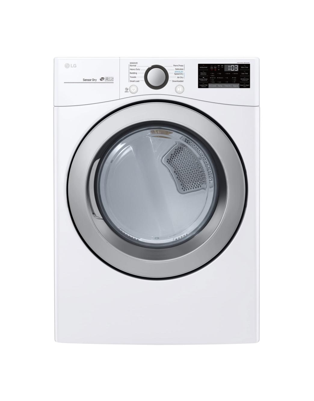 LG DLE3500W 7.4 cu. ft. Ultra Large Capacity Electric Dryer LG USA