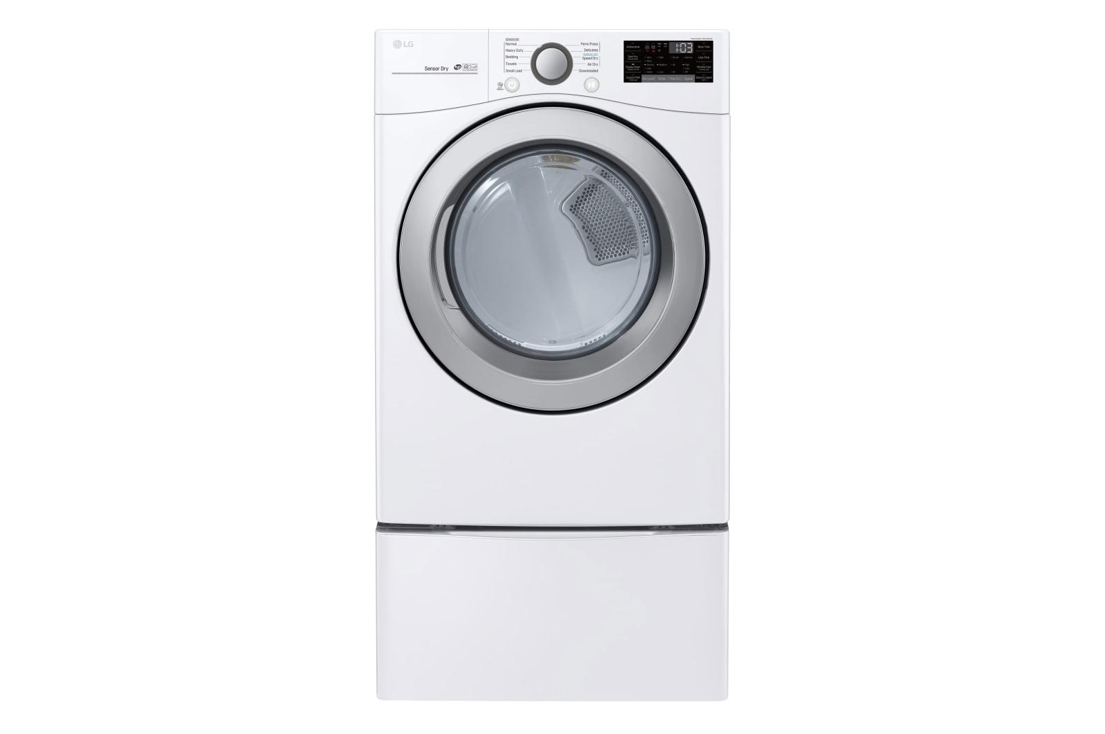 LG DLE3500W 7.4 cu. ft. Ultra Large Capacity Electric Dryer LG USA