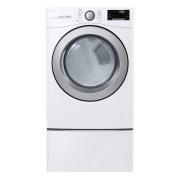 LG 7.4 cu. ft. Ultra Large Capacity Smart wi-fi Enabled Electric Dryer, DLE3500W, thumbnail 1