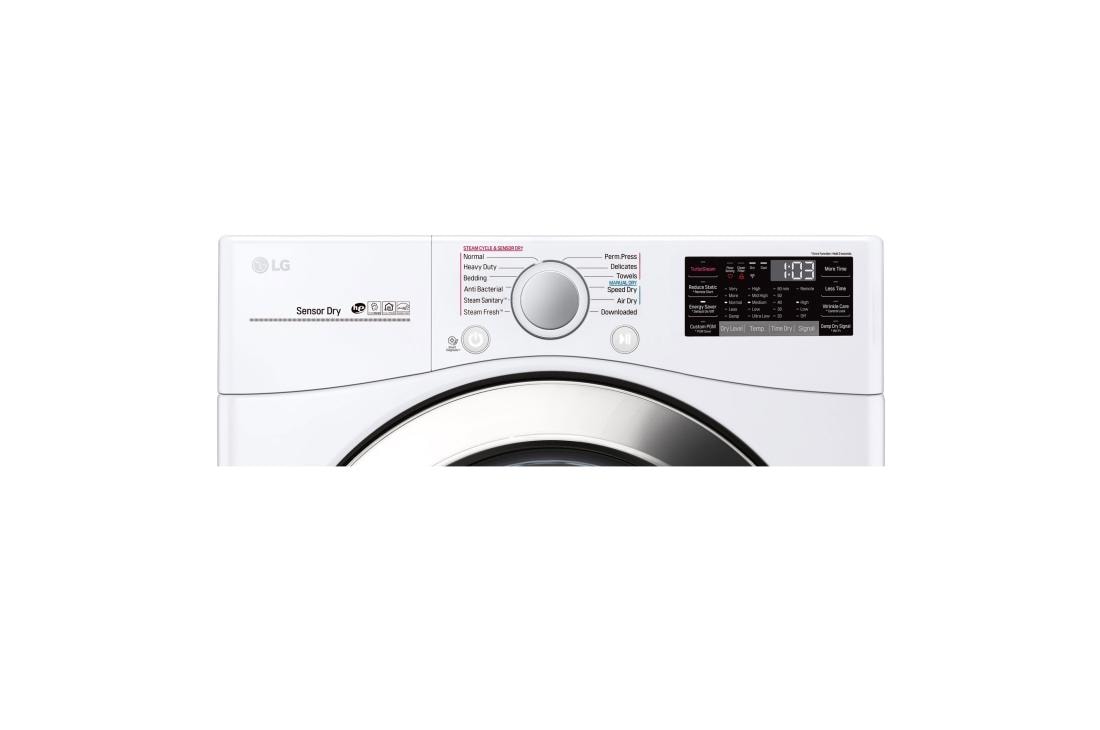 LG 7.4 cu. ft. Ultra Large Capacity Smart wi-fi Enabled SteamDryer™, DLGX3701W, thumbnail 3