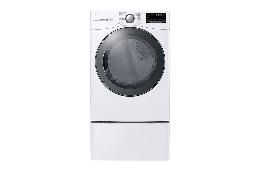LG DLGX3901W: 7.4 cu.ft. Smart wi-fi Enabled Gas Dryer with TurboSteam™