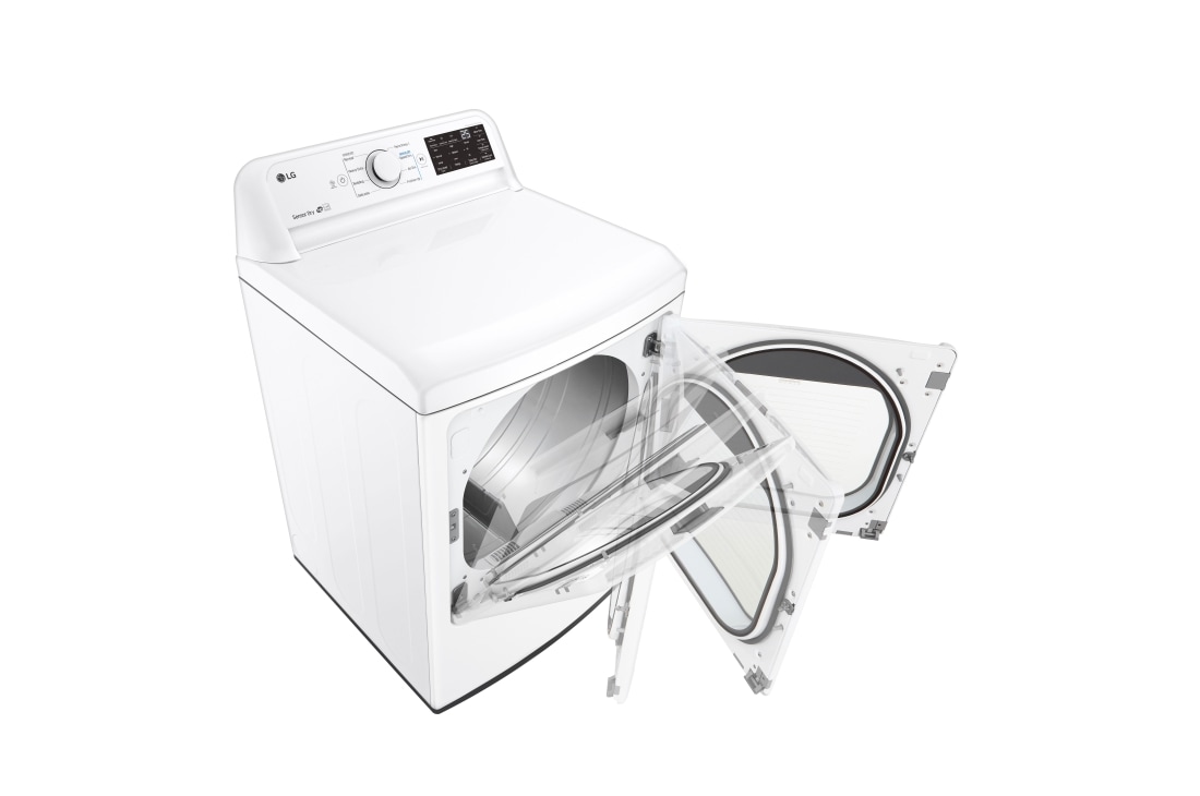 LG 7.3 cu. ft. Electric Dryer with Sensor Dry Technology, DLE7060WE, thumbnail 8