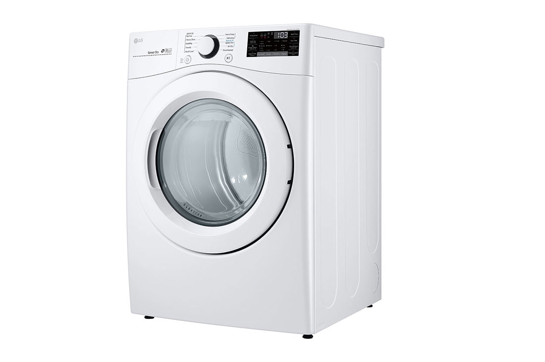 LG 7.4 cu. ft. Smart wi-fi Enabled Electric Dryer with Sensor Dry Technology, DLE3460W, thumbnail 3