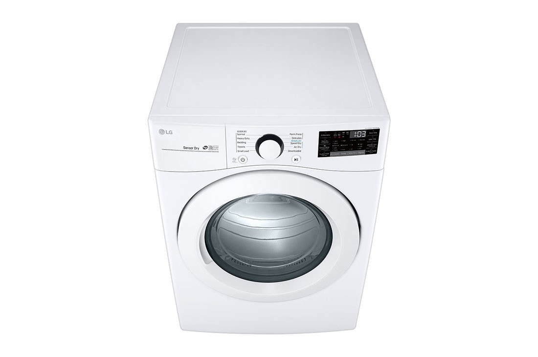 LG 7.4 cu. ft. Smart wi-fi Enabled Electric Dryer with Sensor Dry Technology, DLE3460W, thumbnail 7
