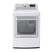 LG 7.3 cu.ft. Smart Wi-Fi Enabled Electric Dryer with TurboSteam™, Front , DLEX7880WE, thumbnail 1