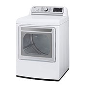 LG 7.3 cu.ft. Smart Wi-Fi Enabled Electric Dryer with TurboSteam™, Left Angle, DLEX7880WE, thumbnail 3