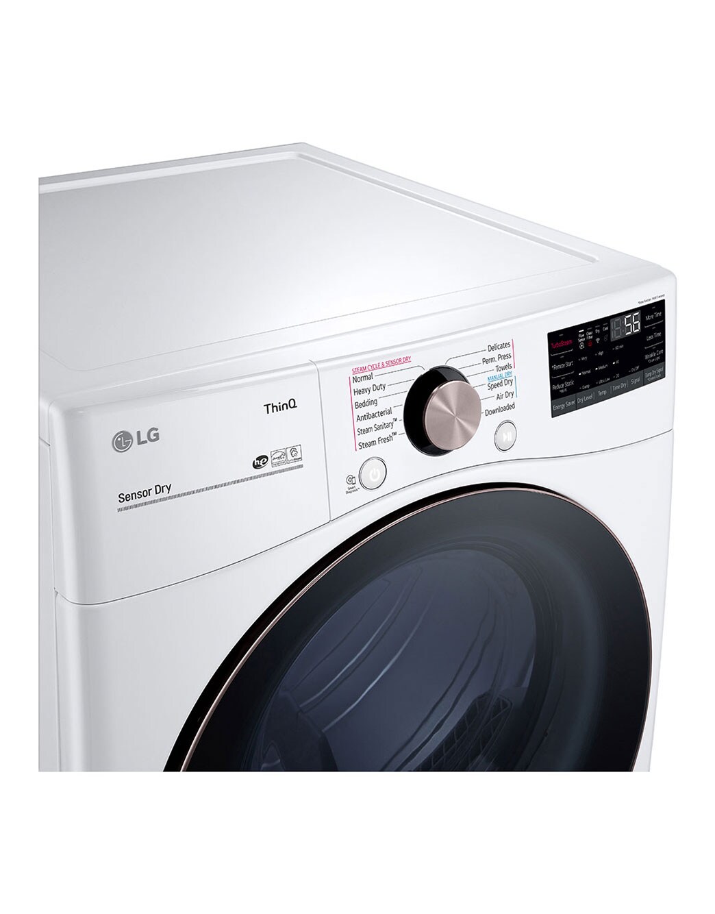 LG 7.4 cu. ft. Ultra Large Capacity Smart wifi Enabled Front Load Gas Dryer with TurboSteam
