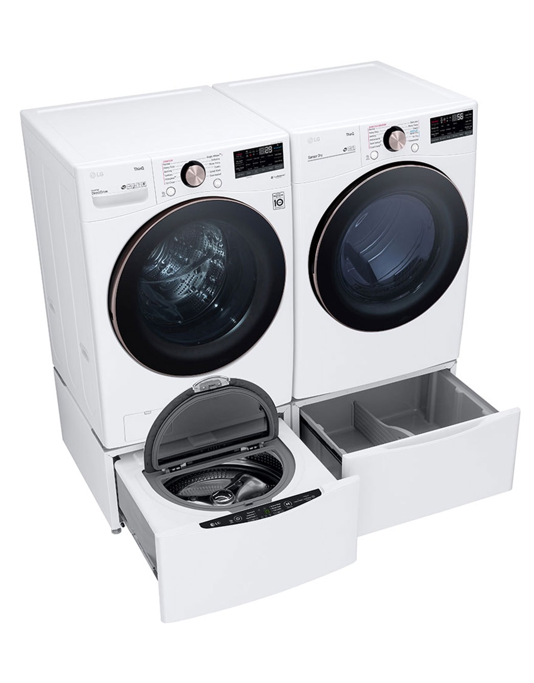 LG 7.4 cu. ft. Ultra Large Capacity Smart wifi Enabled Front Load Gas Dryer with TurboSteam