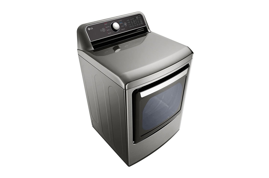 LG 7.3 cu. ft. Ultra Large Capacity Smart wi-fi Enabled Rear Control Electric Dryer with EasyLoad™ Door, DLE7400VE, DLE7400VE, thumbnail 2