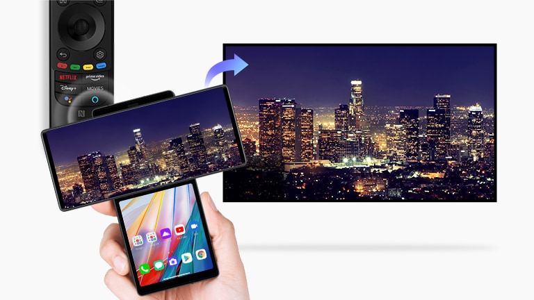 Phản chiếu nội dung phát trực tuyến và điều khiển LG QNED TV bằng điện thoại