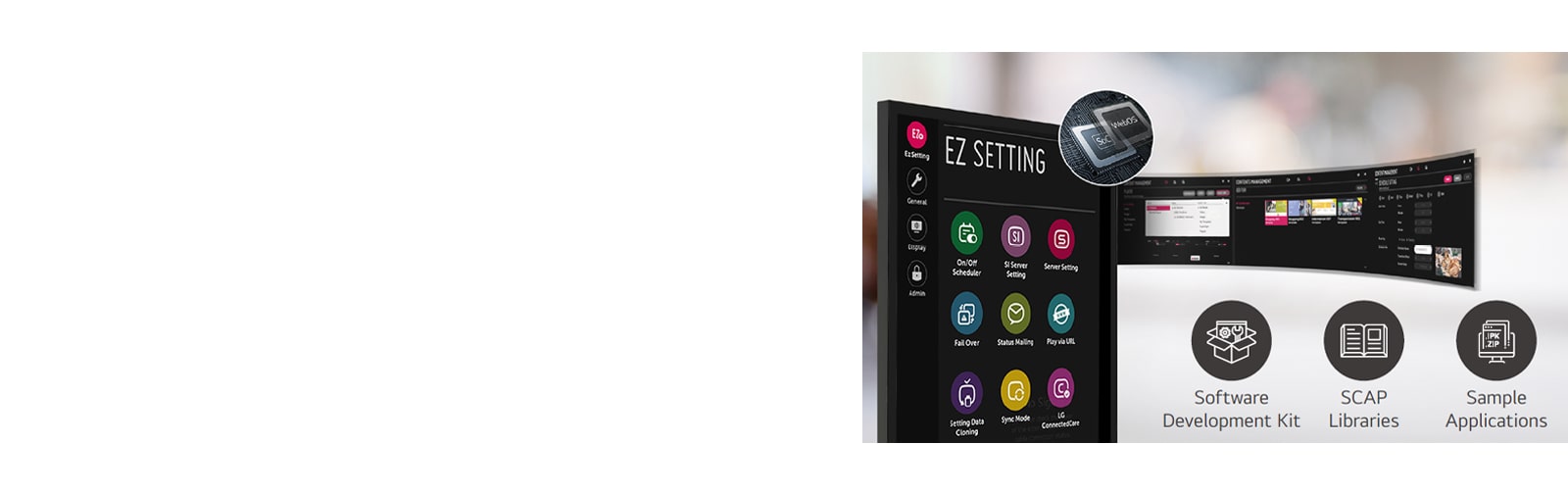 It has improved user convenience by utilizing the SoC and webOS.