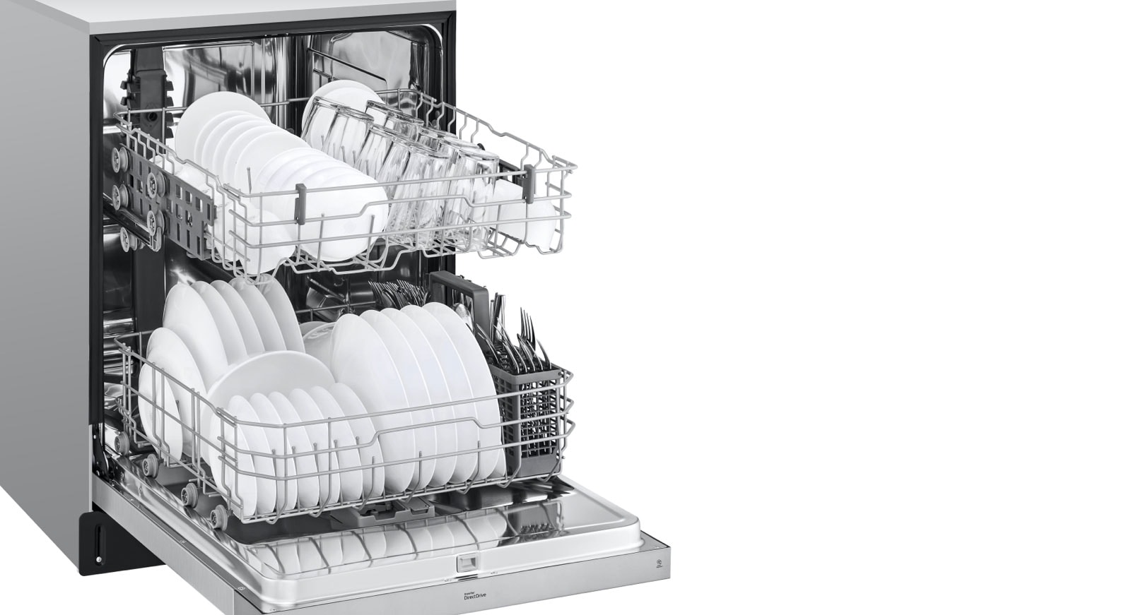 Make cleanup easy with this spacious dishwasher1