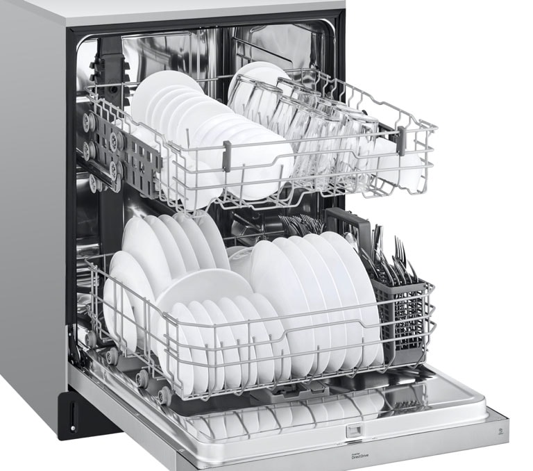 LG LDFN343LS Front Control Dishwasher with QuadWash™ LG USA