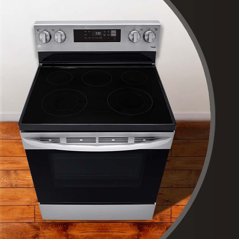 LG LREL6321S 6.3 cu ft. Smart wifi Enabled Electric Single Oven Range
