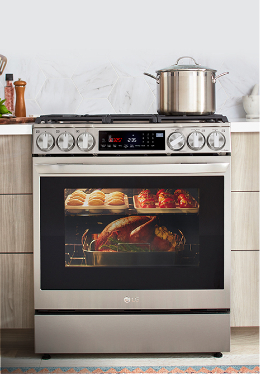 LG LSDL6336F 6.3 cu. ft. Smart wifi Enabled ProBake® Convection
