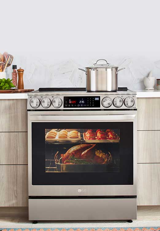 LG LSEL6335F 6.3 cu ft. Smart wifi Enabled ProBake Convection