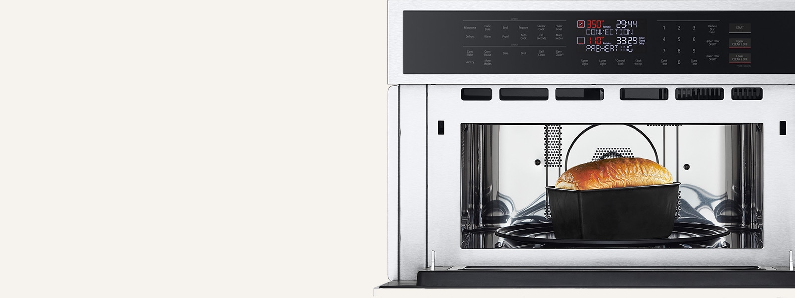 LG 1.7/4.7 cu. ft. Smart Combination Wall Oven with Convection and Air
