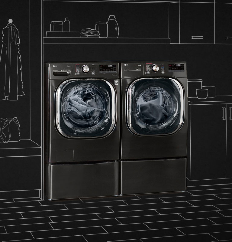 LG 7.4 cu. ft. Ultra Large Capacity Smart wifi Enabled Front Load Gas