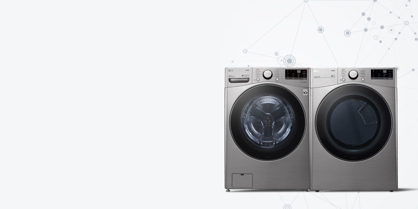 Washer and Dryer Side by side