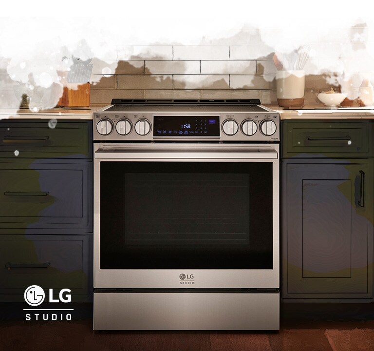 LG STUDIO 6.3 cu. ft. InstaView® Electric Slidein Range with ProBake Convection® and Air Fry
