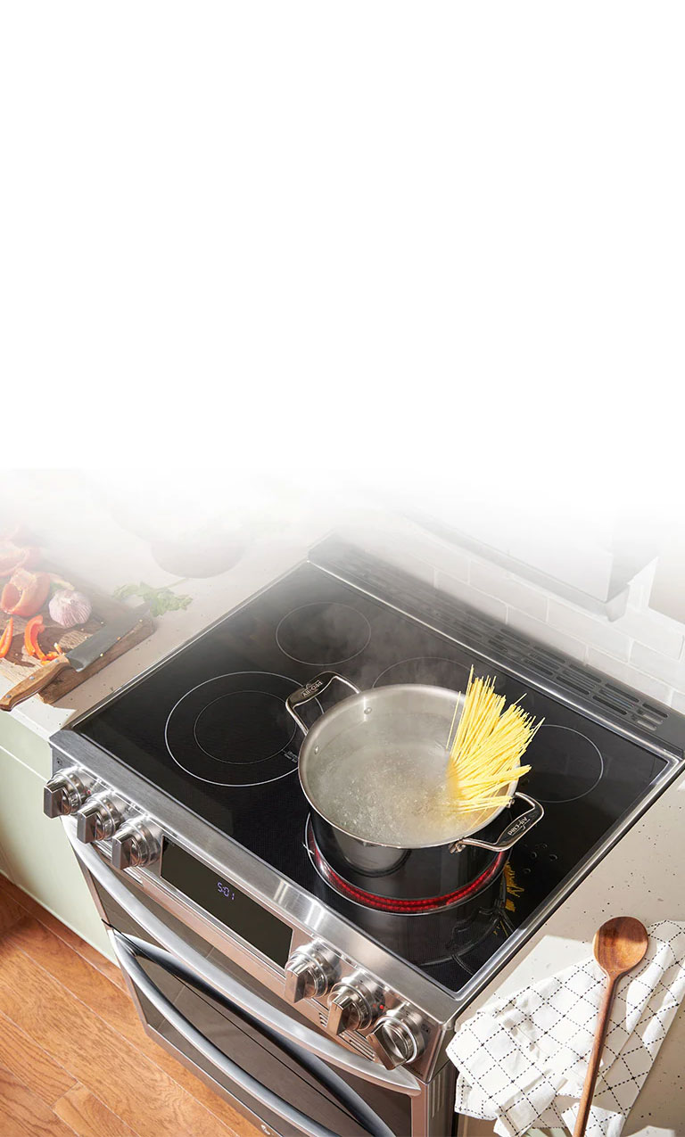 LG 7.3 cu. ft. Smart Electric Double Oven Slidein Range with InstaView