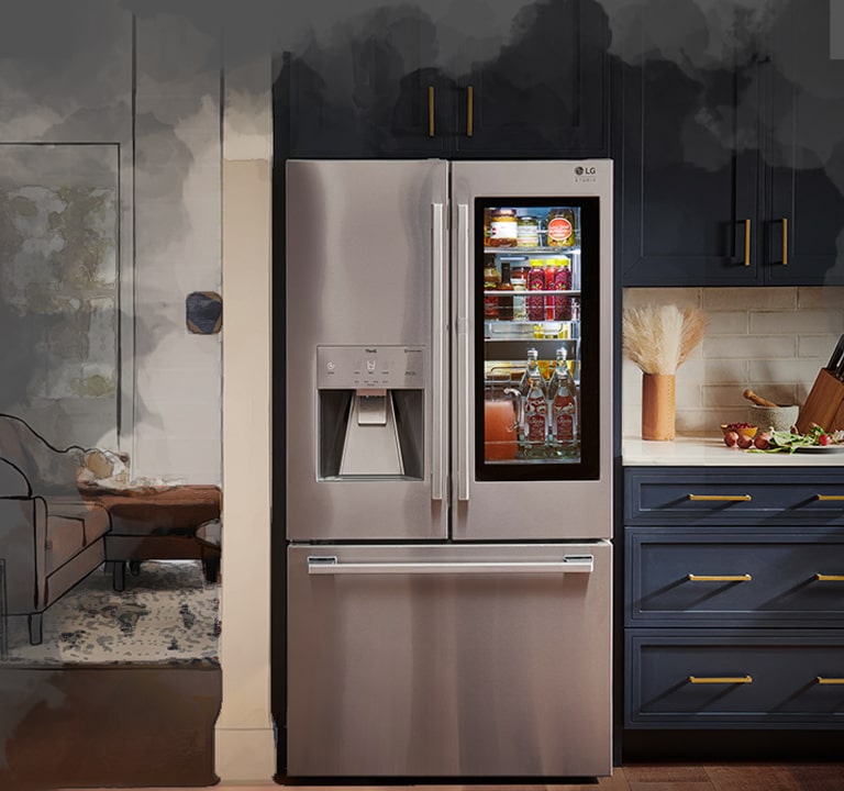 LG STUDIO 24 cu. ft. Smart InstaView® DoorinDoor® Large Capacity