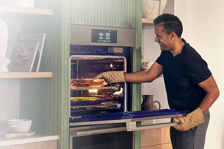 lg double wall oven with air fryer