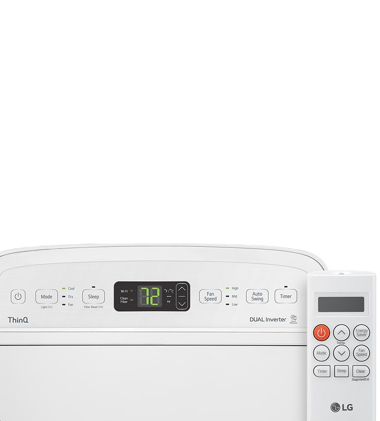 LG LP1022FVSM 10,000 BTU DUAL Inverter Smart Portable Air Conditioner