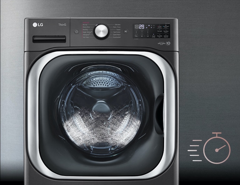LG 5.2 cu. ft. Mega Capacity Smart wifi Enabled Front Load Washer with TurboWash® and BuiltIn