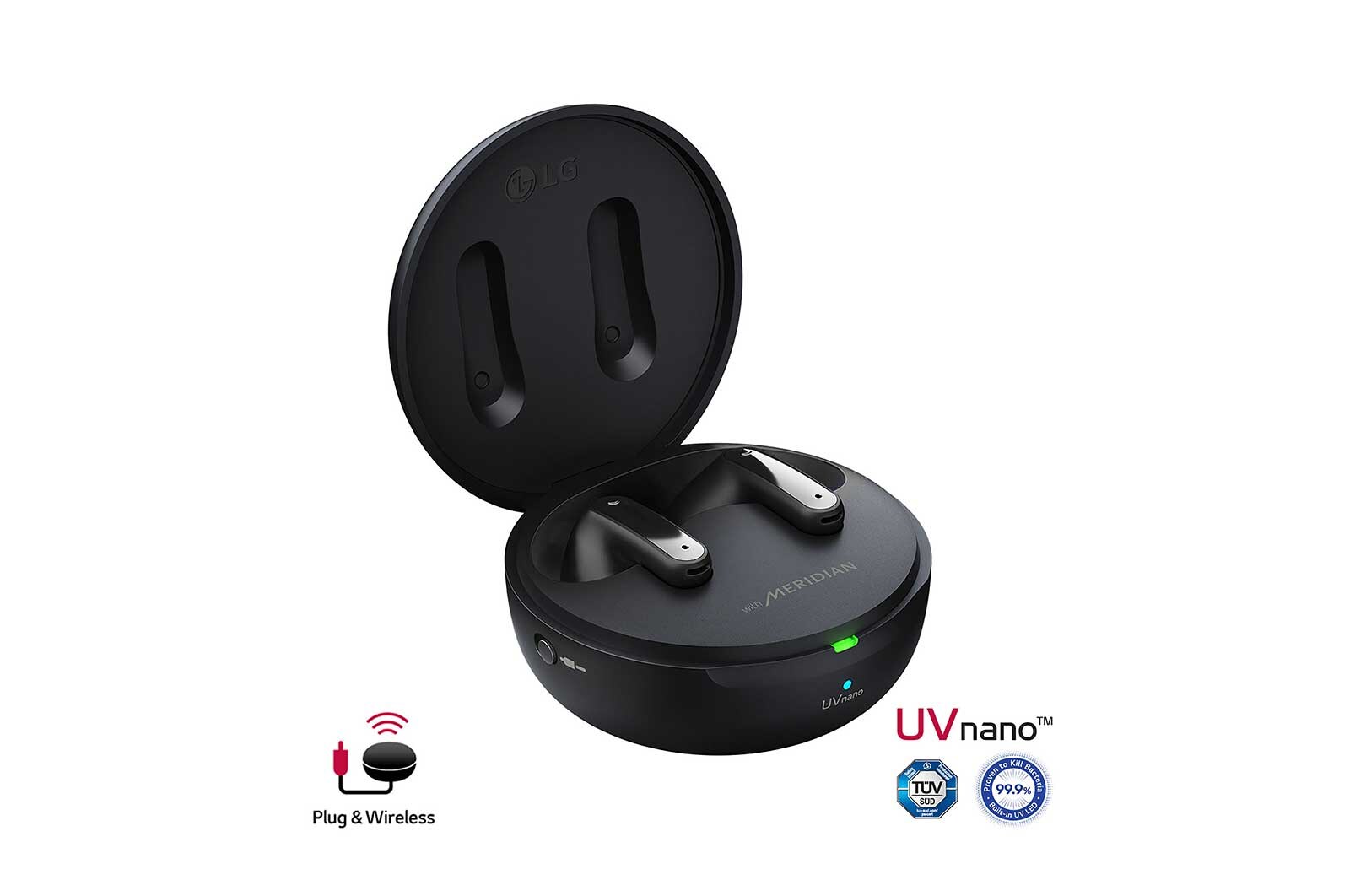 LG TONE Free FP9 Plug and Wireless True Wireless Bluetooth UVnano