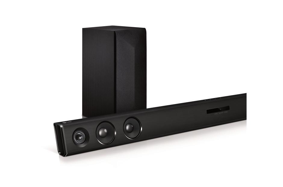 lg 2.1 channel soundbar with wireless subwoofer