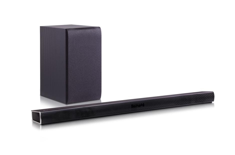 lg 2.1 channel 300w soundbar with wireless subwoofer