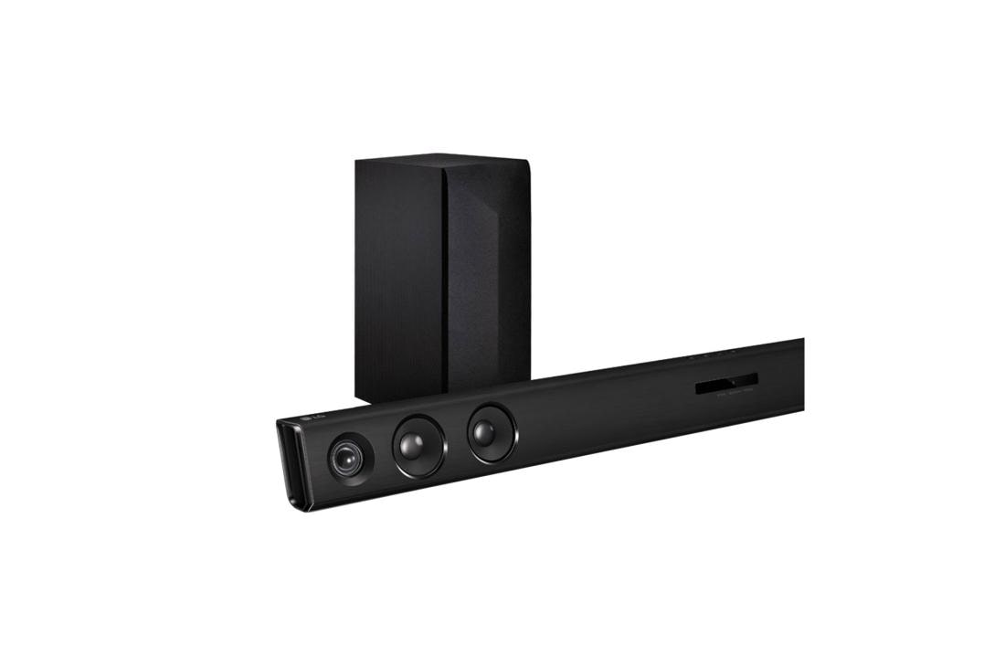 lg 2.1 channel soundbar with wireless subwoofer