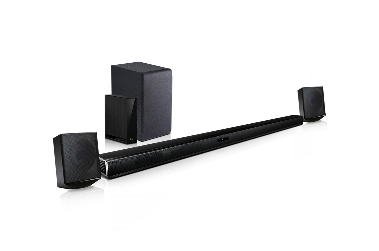LG LASC58R 4.1 ch Sound Bar Surround System with Wireless Surround Sound Speakers LG USA