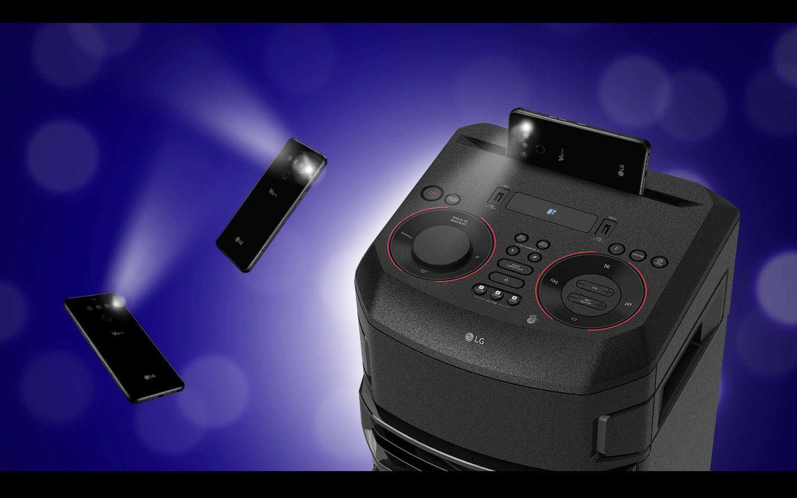 LG XBOOM RN7 Audio System with Bluetooth and Bass Blast (RN7) LG USA