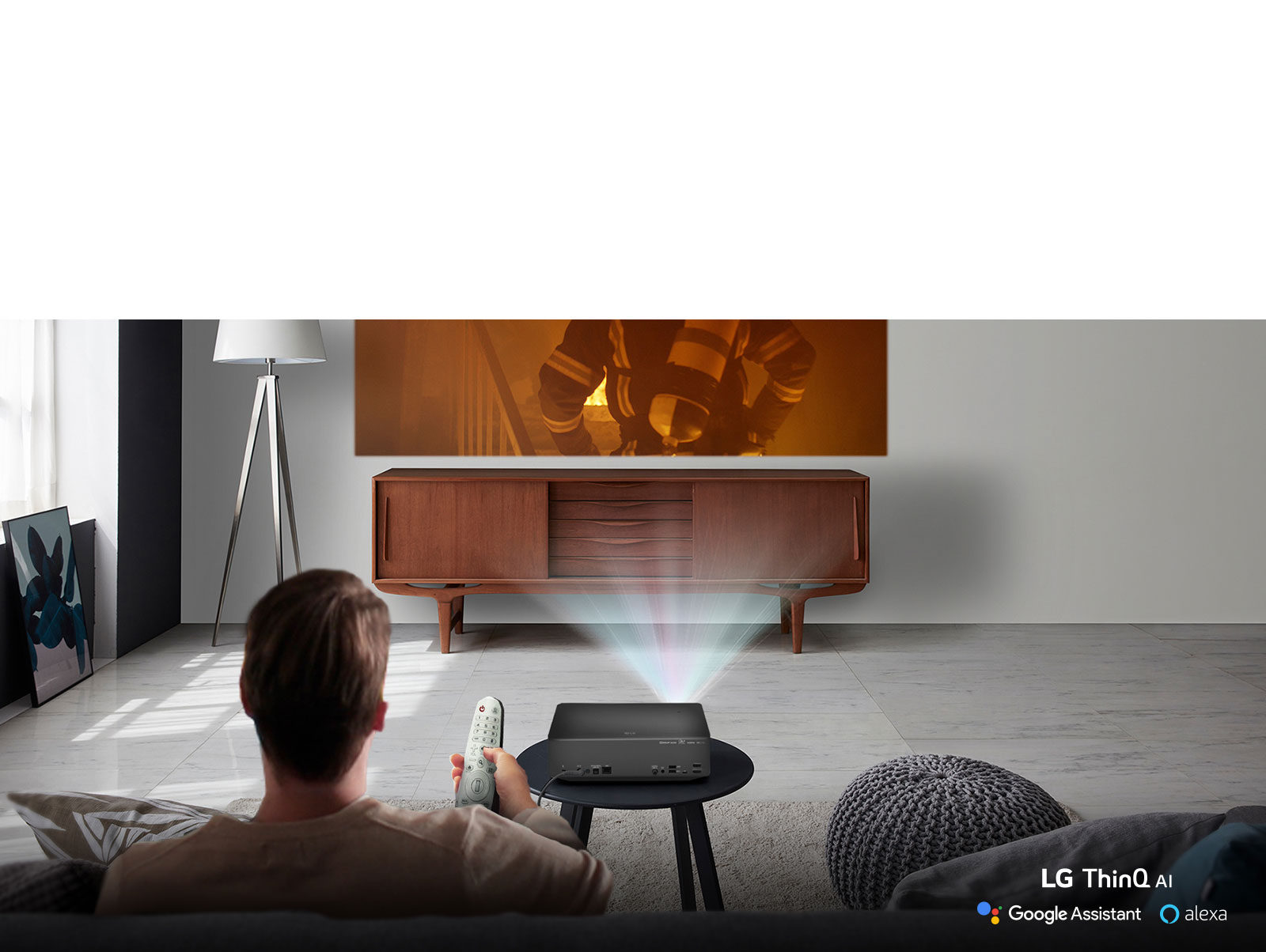 LG HU70LAB 4K UHD LED Smart Home Theater CineBeam Projector Black