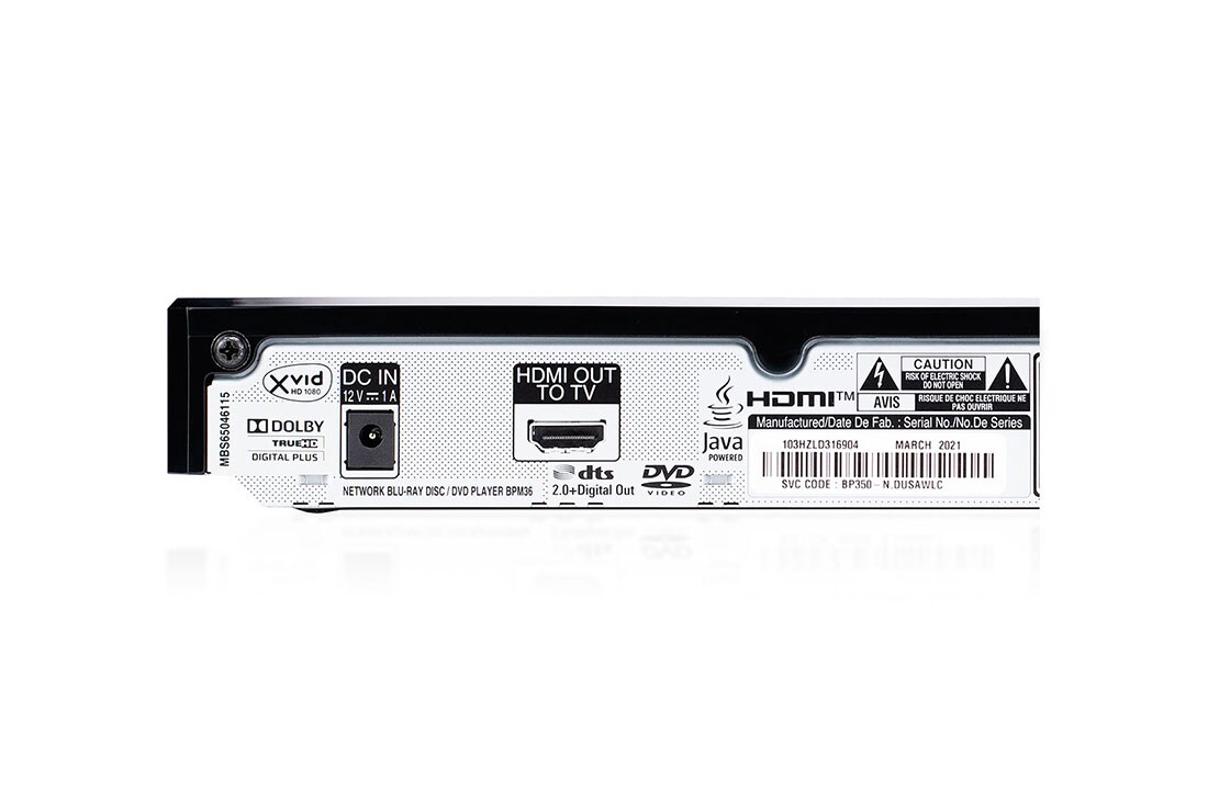 Lg Blu Ray Disc Player With Streaming Services And Built In Wi Fi Bpm36 Lg Usa