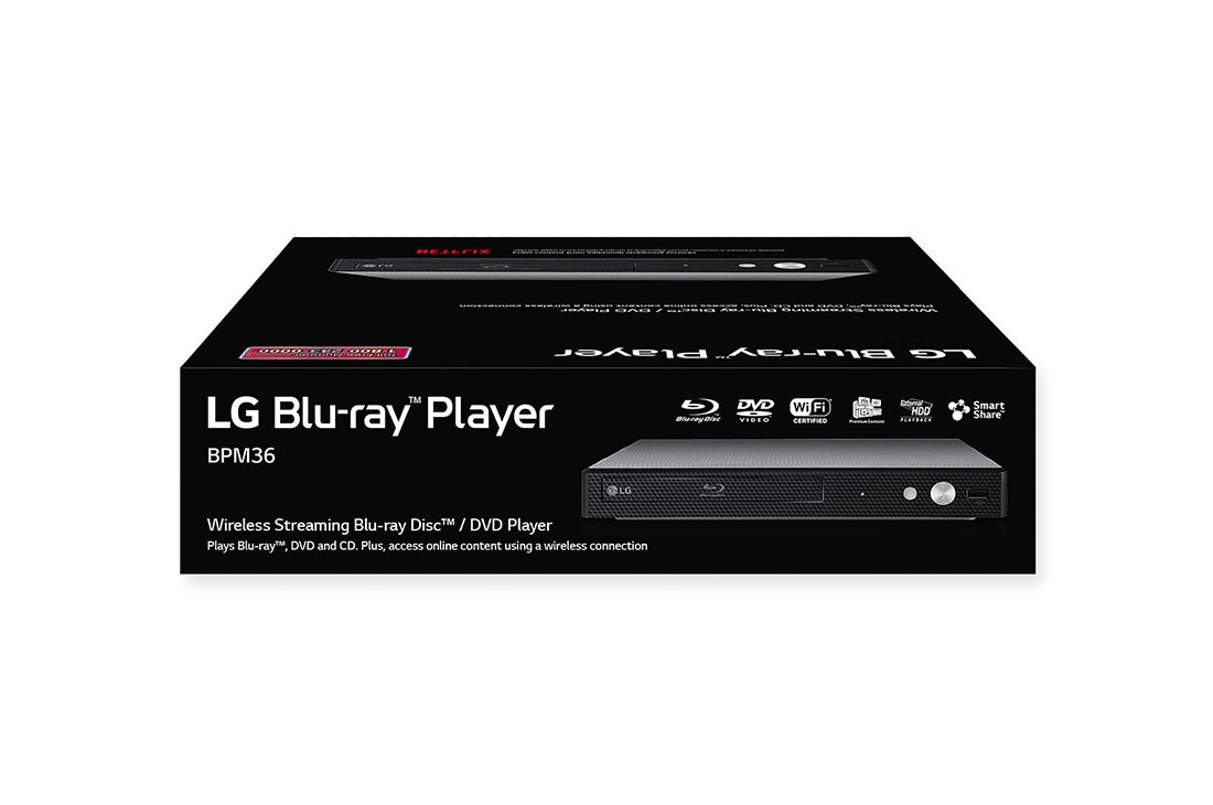 Lg Blu Ray Disc Player With Streaming Services And Built In Wi Fi Bpm36 Lg Usa