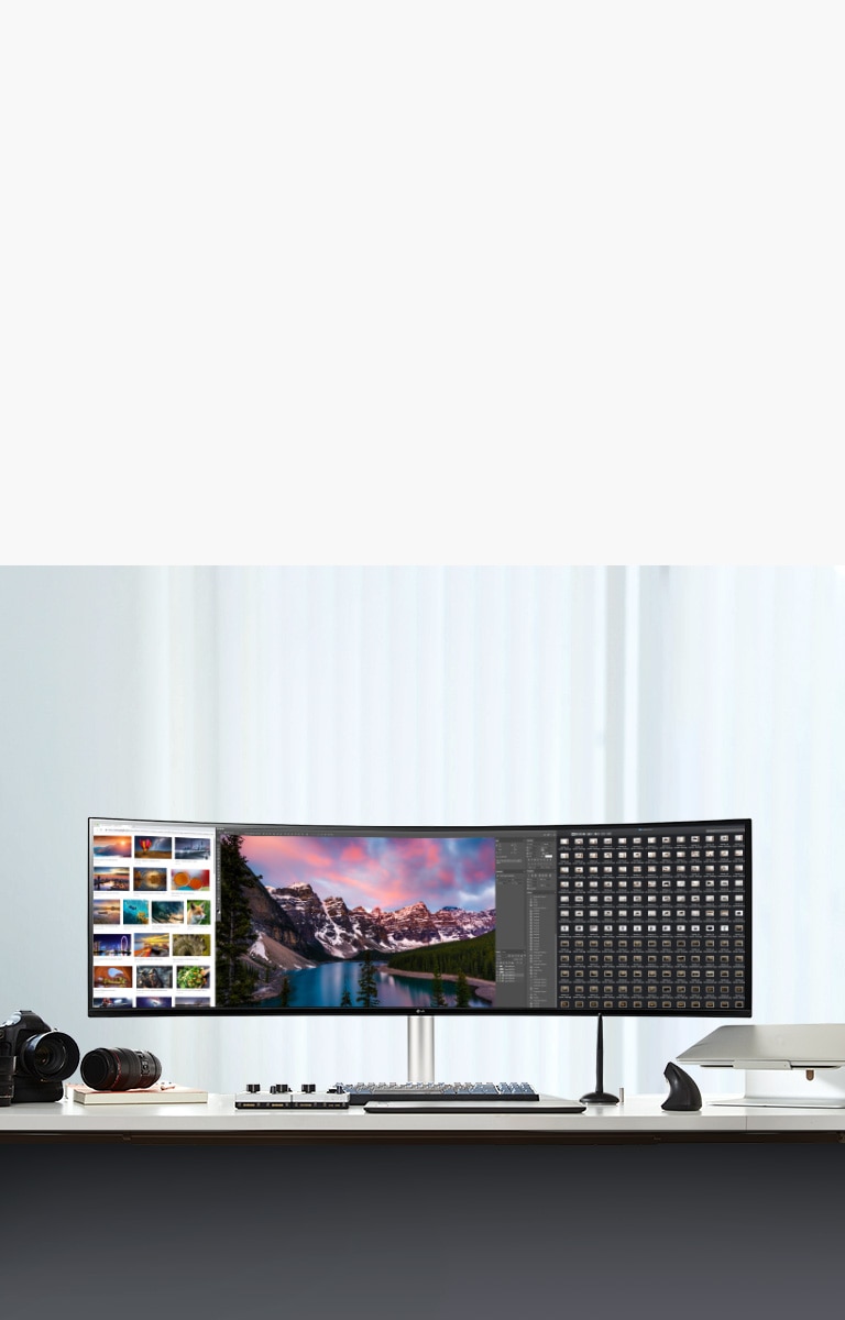 LG 49'' Curved UltraWide™ DQHD Nano IPS 144Hz HDR 400 Monitor with G