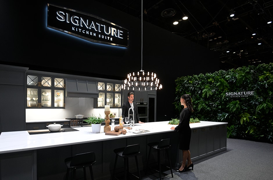 Experience the LG & Signature Kitchen Suite Booth at KBIS gallery