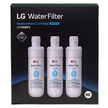 LG LT1000P3 - 6 Month / 200 Gallon Capacity Replacement Refrigerator Water Filter 3-Pack (NSF42, NSF53, and NSF401*)