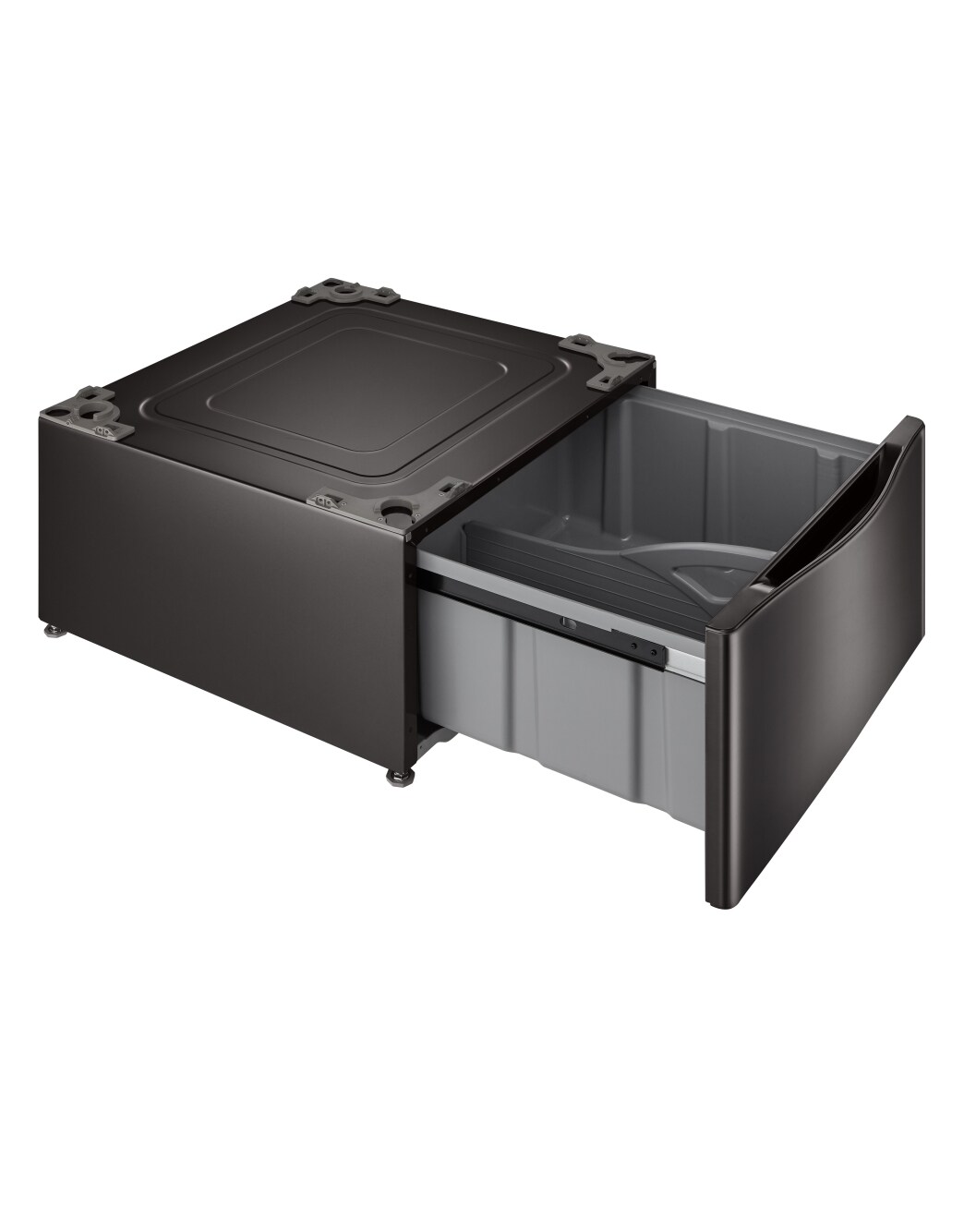 LG WDP4B Laundry Pedestal Black Stainless Steel LG USA