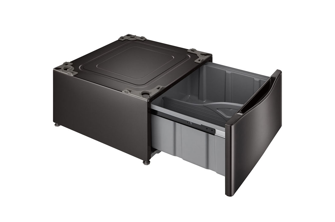 LG WDP4B Laundry Pedestal Black Stainless Steel LG USA