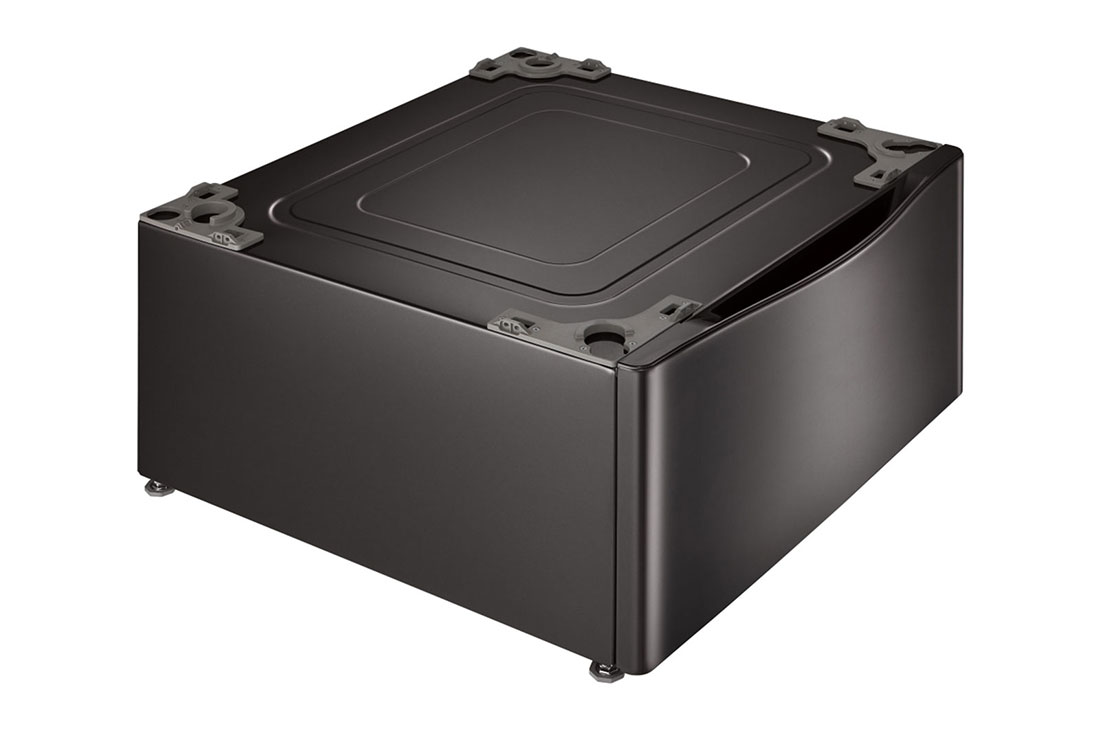 LG WDP4B Laundry Pedestal Black Stainless Steel LG USA