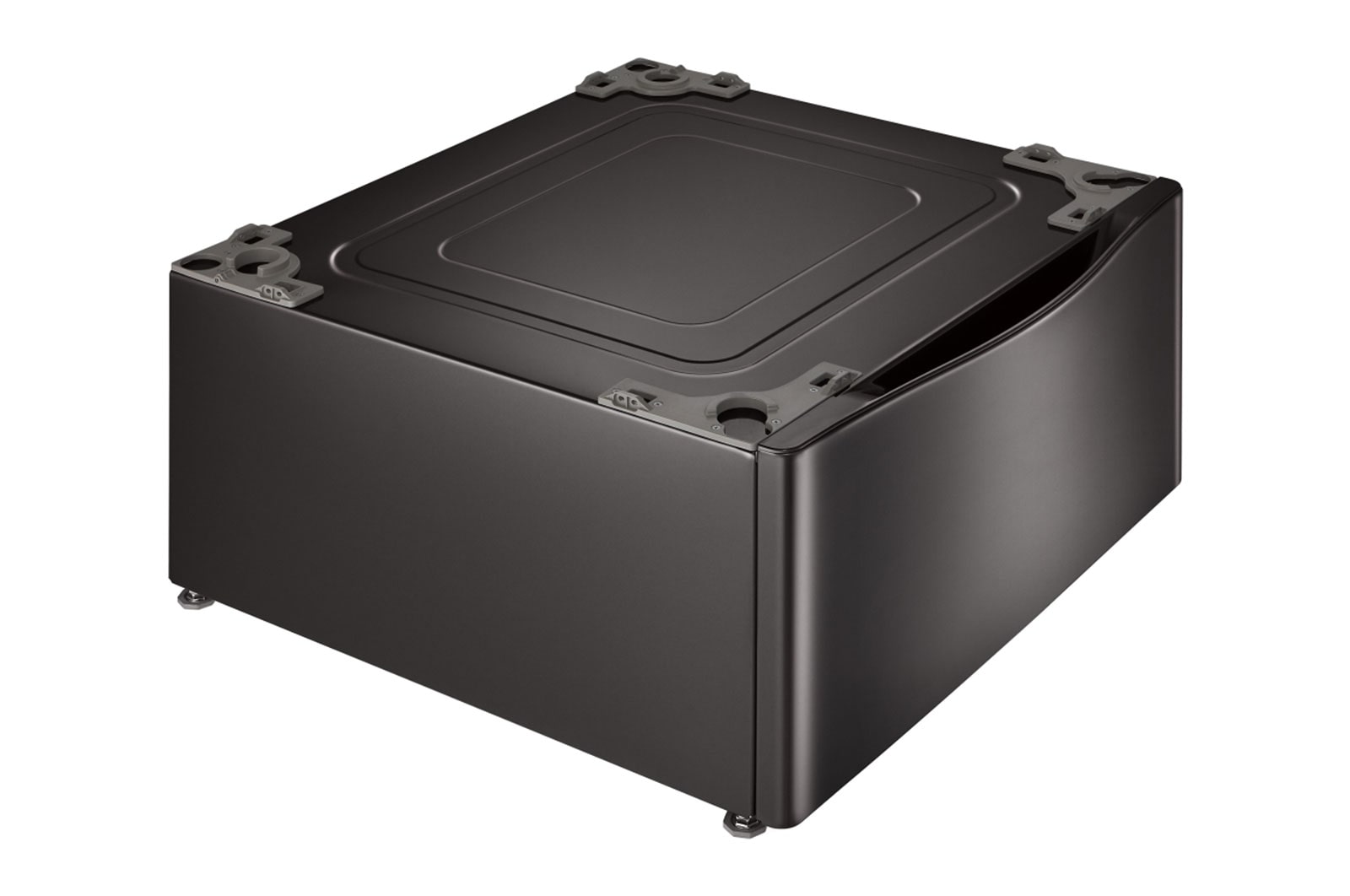 LG WDP4B Laundry Pedestal Black Stainless Steel LG USA